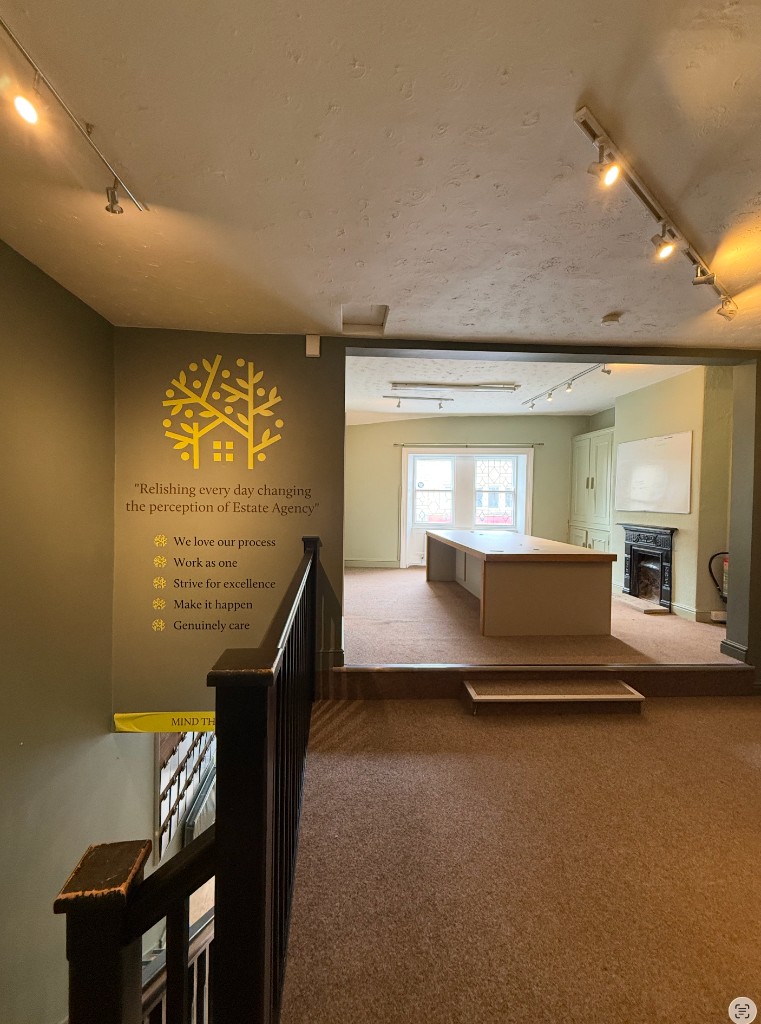 Upstairs reception today